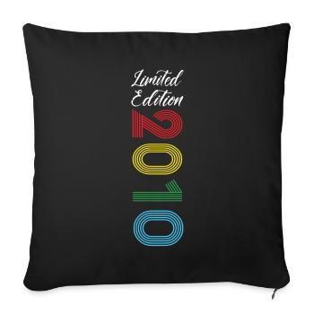 Édition limitée 2010 - Housse de coussin décorative 45 x 45 cm - noir - Devant