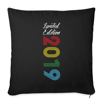 Édition limitée 2019 - Housse de coussin décorative 45 x 45 cm - noir - Devant