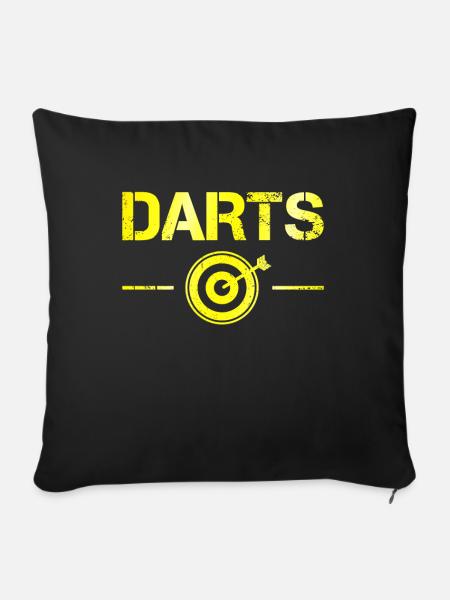 Darts - Sofakissenbezug 45 x 45 cm - Schwarz