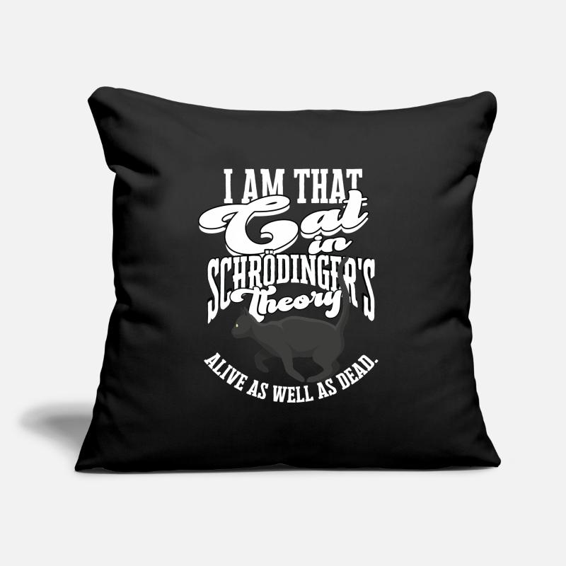 Schrodinger's cat theory quantum physics Sofa pillowcase 17,3'' x 17,3'' (45 x 45 cm)