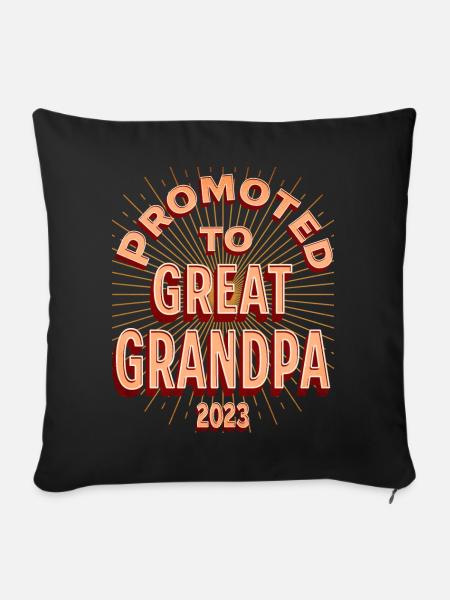 Oma 2023 Grossmutter Stolz - Sofakissenbezug 45 x 45 cm - Schwarz