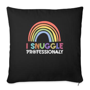 Newborn Photographer Baby Photography Saying - Sofa pillowcase 17,3'' x 17,3'' (45 x 45 cm) - black - Front