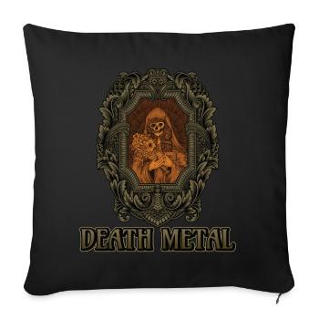 Goth Satan Rock Festivals Black Heavy Death Metal - Housse de coussin décorative 45 x 45 cm - noir - Devant