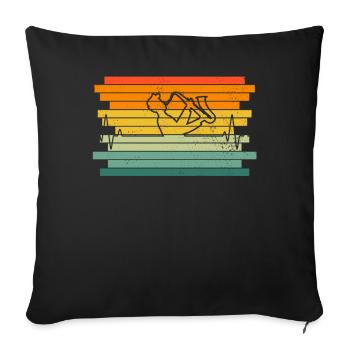 Saxophone Saxophoniste Saxophoniste - Housse de coussin décorative 45 x 45 cm - noir - Devant