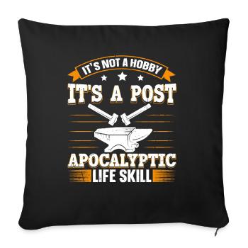 Its Not A Hobby Funny Saying Anvil Blacksmith - Sofa pillowcase 17,3'' x 17,3'' (45 x 45 cm) - black - Front