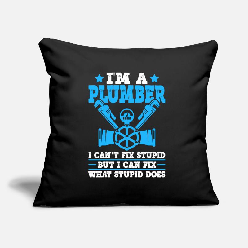 Funny Plumber Pipefitter Pipefitting Sofa pillowcase 17,3'' x 17,3'' (45 x 45 cm)