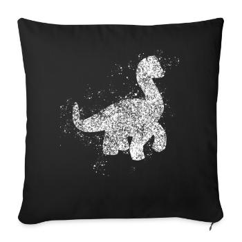Dinosaurier Regen Dinos Dinosaur - Sofakissenbezug 45 x 45 cm - Schwarz - Vorne