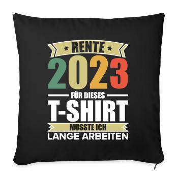 Meilleure épouse depuis 2023 1er anniversaire de mariage - Housse de coussin décorative 45 x 45 cm - noir - Devant