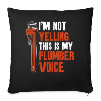 Plumbing Plumber Vintage I'm Not - Sofakissenbezug 45 x 45 cm - Schwarz - Vorne