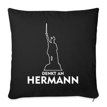 Hermann Monument Detmold Lippe - Housse de coussin décorative 45 x 45 cm - noir - Devant