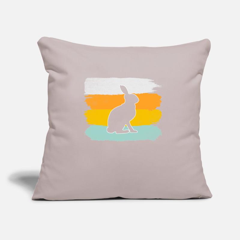 Rabbit Retro Sofa pillowcase 17,3'' x 17,3'' (45 x 45 cm)
