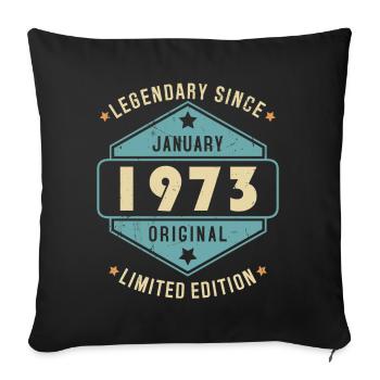 Legendary Since January 1973 Limited Edition - Sofakissenbezug 45 x 45 cm - Schwarz - Vorne
