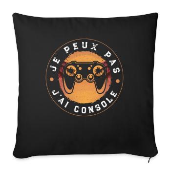 Je Peux Pas J'ai Console - Housse de coussin décorative 45 x 45 cm - noir - Devant