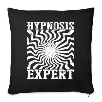 hypnotic hypnotize hypnotist - Sofa pillowcase 17,3'' x 17,3'' (45 x 45 cm) - black - Front