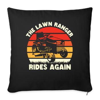 Le Lawn Ranger Rides Again Shirt Lawn - Housse de coussin décorative 45 x 45 cm - noir - Devant
