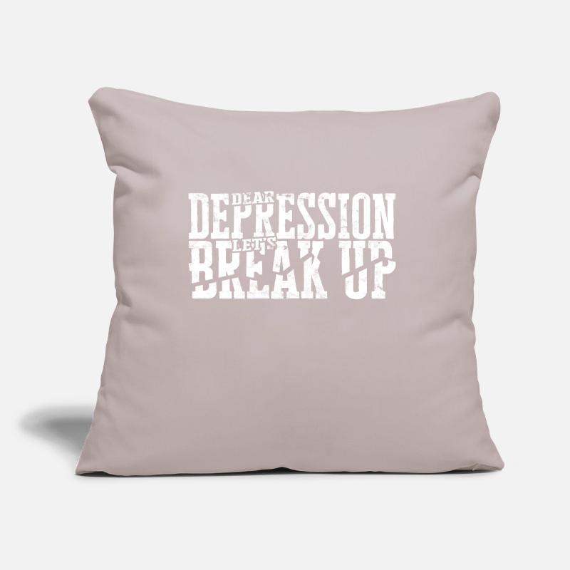depression depressive sad gift idea unfortunate Sofa pillowcase 17,3'' x 17,3'' (45 x 45 cm)