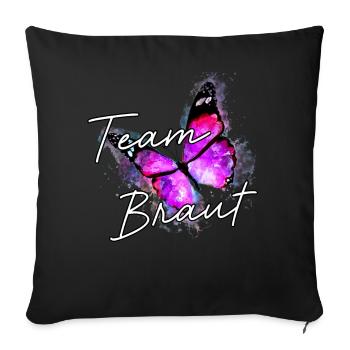 JGA Frauen T-Shirts Junggesellinnenabschied Damen - Sofakissenbezug 45 x 45 cm - Schwarz - Vorne