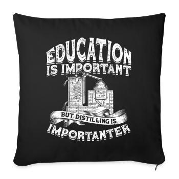 Schnaps Whisky distillé Schnaps distillateur Geschenkide - Housse de coussin décorative 45 x 45 cm - noir - Devant