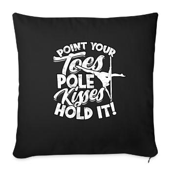 pole dance geschenk tänzerin geschenkidee fitness - Sofakissenbezug 45 x 45 cm - Schwarz - Vorne