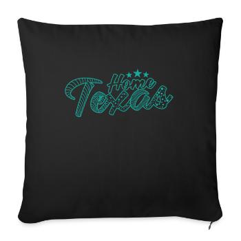 Home Texas USA America State - Sofa pillowcase 17,3'' x 17,3'' (45 x 45 cm) - black - Front