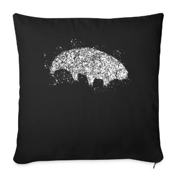 Wasserbär Bärtierchen Tardigrade - Sofakissenbezug 45 x 45 cm - Schwarz - Vorne