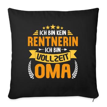 Pension 2023 Retirement Farewell Pensioner 2023 - Sofa pillowcase 17,3'' x 17,3'' (45 x 45 cm) - black - Front