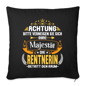 Pension 2023 Retirement Farewell Pensioner 2023 - Sofa pillowcase 17,3'' x 17,3'' (45 x 45 cm) - black - Front