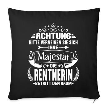 Pension 2023 Retirement Farewell Pensioner 2023 - Sofa pillowcase 17,3'' x 17,3'' (45 x 45 cm) - black - Front