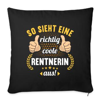 Pension 2023 Retraite Adieu pensionné 2023 - Housse de coussin décorative 45 x 45 cm - noir - Devant