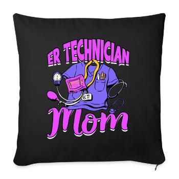 Emergency Department Nurse Hospital Hospitals - Sofa pillowcase 17,3'' x 17,3'' (45 x 45 cm) - black - Front