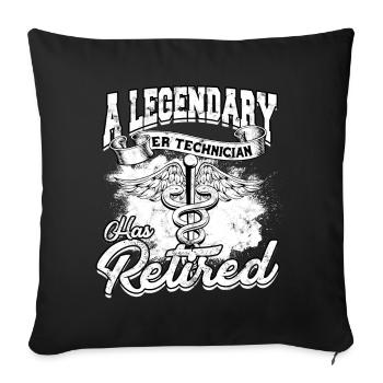 Emergency Department Nurse Hospital Hospitals - Sofa pillowcase 17,3'' x 17,3'' (45 x 45 cm) - black - Front