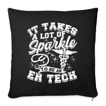 Emergency Department Nurse Hospital Hospitals - Sofa pillowcase 17,3'' x 17,3'' (45 x 45 cm) - black - Front