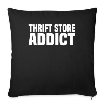Magasin d’occasion Eco Hipster d’occasion - Housse de coussin décorative 45 x 45 cm - noir - Devant