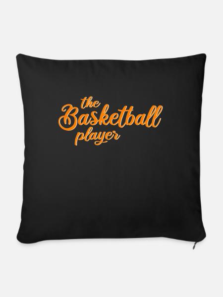 der Basketball Spieler - Sofakissenbezug 45 x 45 cm - Schwarz