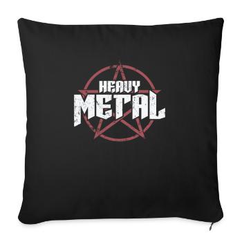 Heavy Metal Music Band Genre Bass - Sofa pillowcase 17,3'' x 17,3'' (45 x 45 cm) - black - Front