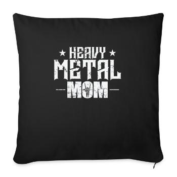 Heavy Metal Mom Music Band Genre - Sofa pillowcase 17,3'' x 17,3'' (45 x 45 cm) - black - Front