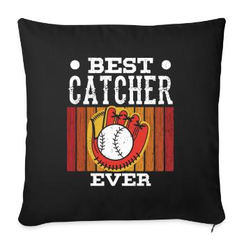 Best Catcher Ever Catcher Baseball Hobby - Sofa pillowcase 17,3'' x 17,3'' (45 x 45 cm) - black - Front