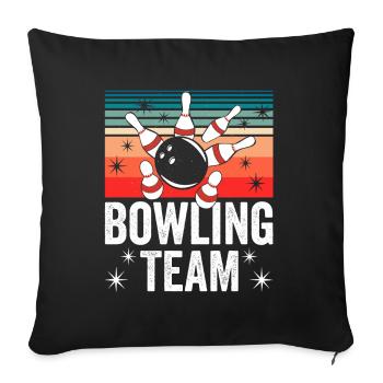 Bowling Team Bowler Mannschaft Hobby - Sofa pillowcase 17,3'' x 17,3'' (45 x 45 cm) - black - Front