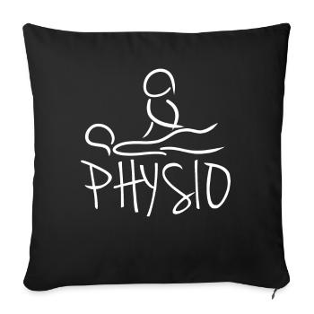 Physio Physiotherapist - Sofa pillowcase 17,3'' x 17,3'' (45 x 45 cm) - black - Front