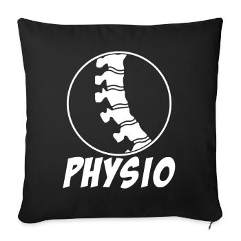 Physio Spine Physiotherapist - Sofa pillowcase 17,3'' x 17,3'' (45 x 45 cm) - black - Front
