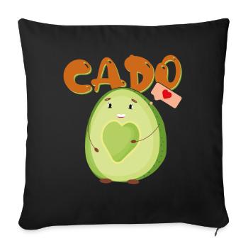 Valentine's Day girlfriend, boyfriend, man, wife partner - Sofa pillowcase 17,3'' x 17,3'' (45 x 45 cm) - black - Front