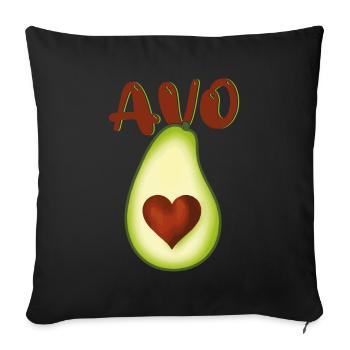 Valentine's Day girlfriend, boyfriend, man, wife partner - Sofa pillowcase 17,3'' x 17,3'' (45 x 45 cm) - black - Front