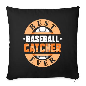 Best Baseball Catcher Ever Catcher Hobby - Sofa pillowcase 17,3'' x 17,3'' (45 x 45 cm) - black - Front