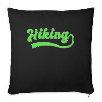 Wander - Sofa pillowcase 17,3'' x 17,3'' (45 x 45 cm) - black - Front