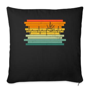 Cornemuse Cornemuse Cornemuse - Housse de coussin décorative 45 x 45 cm - noir - Devant