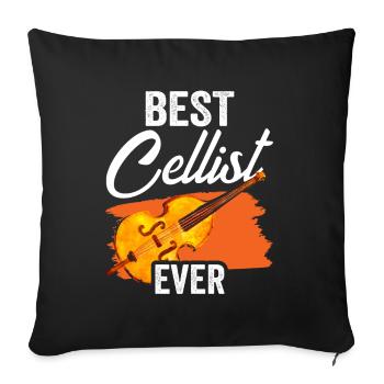 Best cellist of all time Musician Cello Cello Cello - Sofa pillowcase 17,3'' x 17,3'' (45 x 45 cm) - black - Front