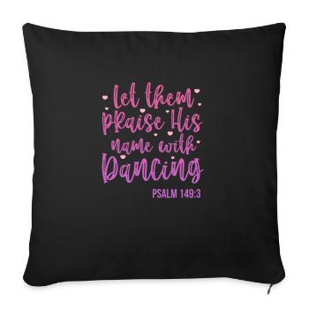Ballet Ballerine Ballet Danseuse Danse Cadeau - Housse de coussin décorative 45 x 45 cm - noir - Devant