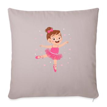 Ballet - Sofa pillowcase 17,3'' x 17,3'' (45 x 45 cm) - light taupe - Front
