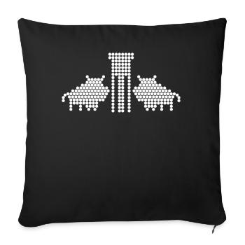 Huntress Hunting Wild Boar Boar Boar Hunter - Sofa pillowcase 17,3'' x 17,3'' (45 x 45 cm) - black - Front