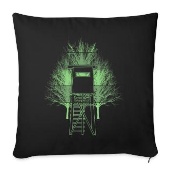 Huntress Hunt High Hunter - Sofa pillowcase 17,3'' x 17,3'' (45 x 45 cm) - black - Front